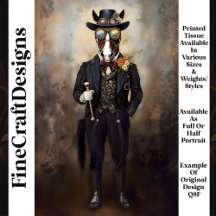 Caballo Chic Antropomórfico Steampunk Q8F Decoupag