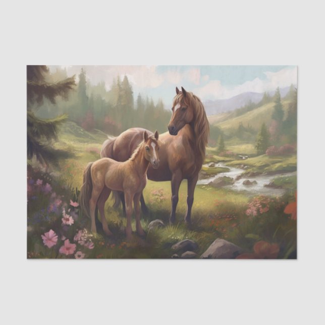 Papel De Seda Caballo con tontería (Anverso)