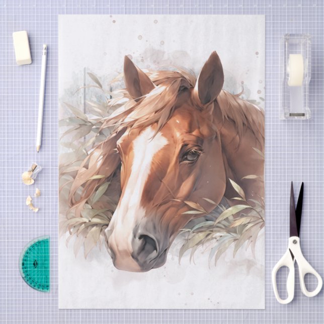 Papel De Seda Caballo de anime (Artesanía)