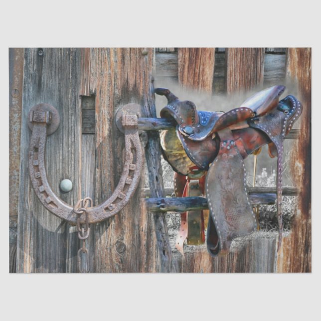 Papel De Seda Caballo de caballo herradura ruso occidental (Anverso)