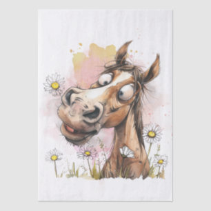Papel De Seda Caballo de Dibujos Animados