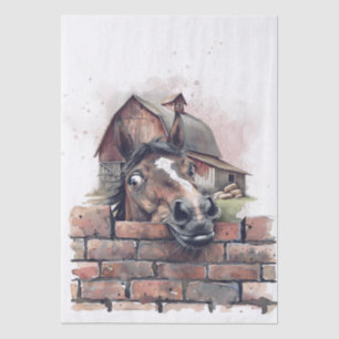 Papel De Seda Caballo de Dibujos Animados