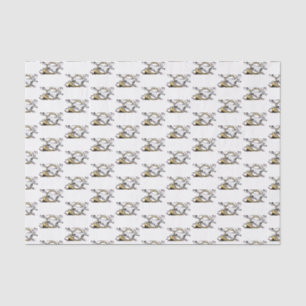 Papel De Seda Caballo de equitación elegante saltando a través d