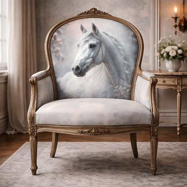 Papel De Seda Caballo de invierno decoupage (Winter Stallion Decoupage Tissue Paper)