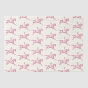 Papel De Seda Caballo de oro de rosa crujiente