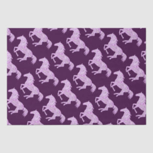 Papel De Seda Caballo de paisley rosado