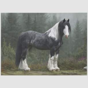 Papel De Seda Caballo de tiro paisaje decoupage