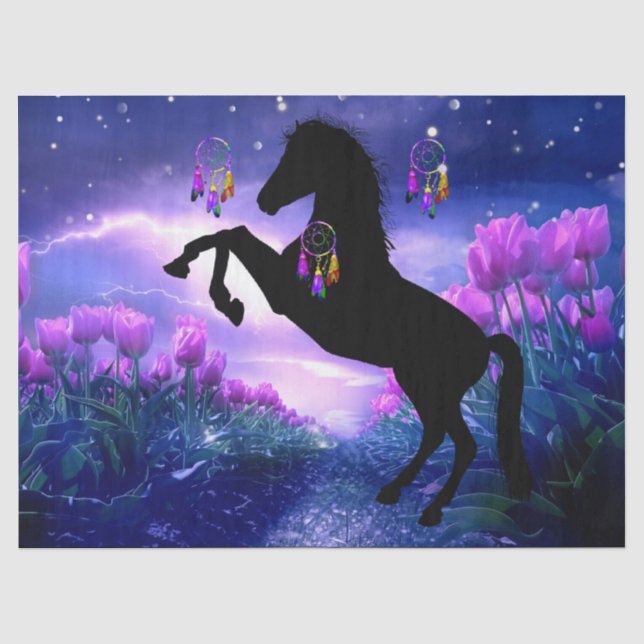 Papel De Seda Caballo Dreamcatcher (Anverso)
