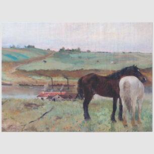 Papel De Seda Caballo en una pradera, Edgar Degas