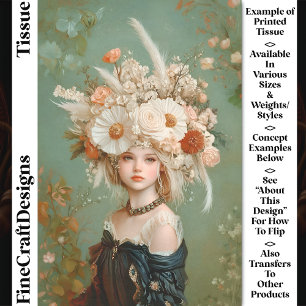 Papel De Seda Caballo Floral Extravagante, Desconexión CN9 Mujer