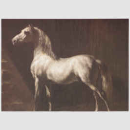 Papel De Seda Caballo gris de manzana (por Théodore Géricault)