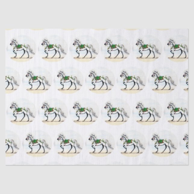Papel De Seda Caballo islandés Jol Holiday (Anverso)