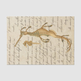 Papel De Seda Caballo marino de vintage