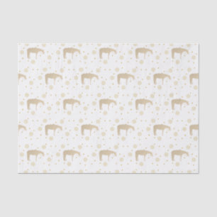 Papel De Seda Caballo occidental blanco del oro del pergamino