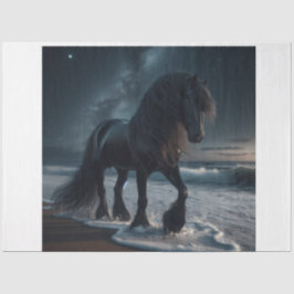 Papel De Seda Caballo oscuro