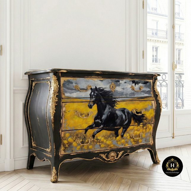 Papel De Seda Caballo Salvaje Mustang Decoupage Rústico (Subido por el creador)