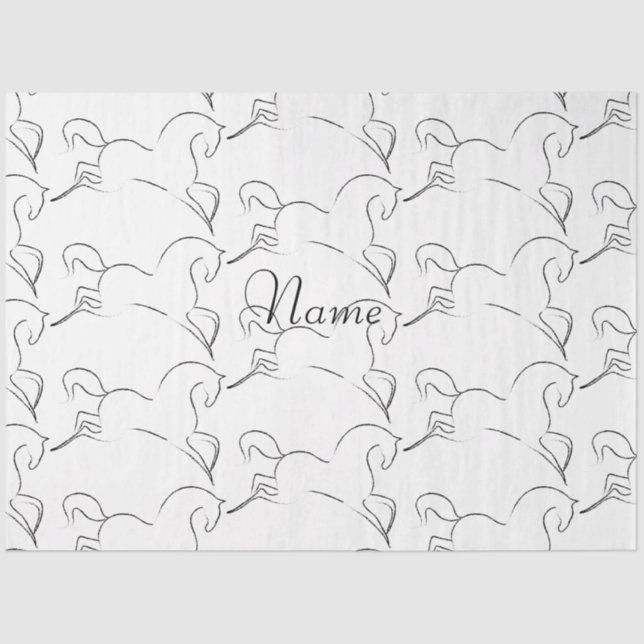 Papel De Seda Caballo salvaje Thunder_Cove (Anverso)