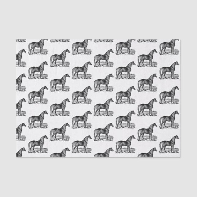 Papel De Seda Caballo Vintage (Anverso)