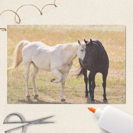 Papel De Seda Caballos amorosos