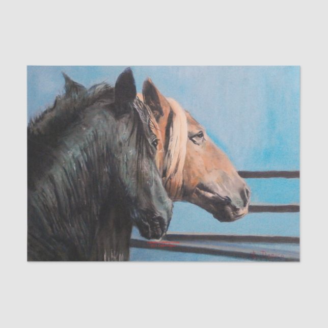 Papel De Seda Caballos/Cabalos/Horses (Anverso)