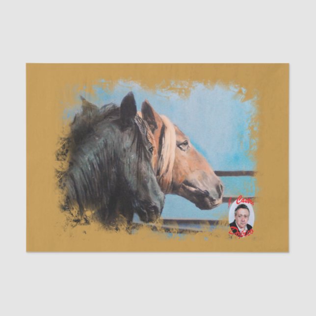 Papel De Seda Caballos/Cabalos/Horses (Anverso)