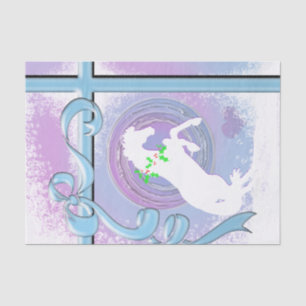 Papel De Seda Caballos de Corazón Blanco V Vacaciones (Pink/Lav
