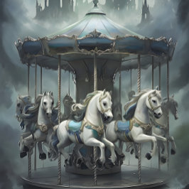 Papel De Seda Caballos de época Carousel Decoupage papel.
