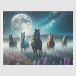 Papel De Seda Caballos de la Luna