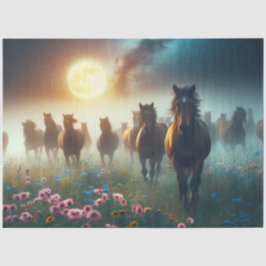 Papel De Seda Caballos de la noche