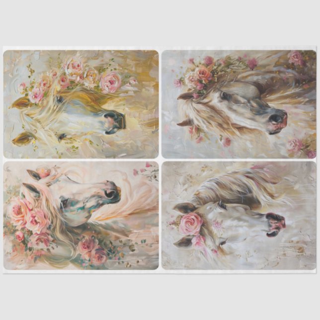 Papel De Seda Caballos fuertes (Anverso)