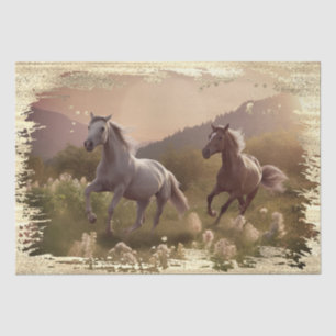 Papel De Seda Caballos salvajes