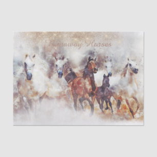 Papel De Seda Caballos salvajes "caballos fugitivos"