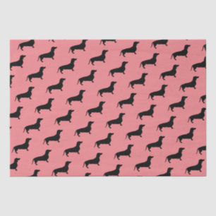 Papel De Seda Cabello corto de Dachshund - Silhouette 1