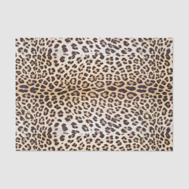 Papel De Seda Cabello leopardo (Anverso)
