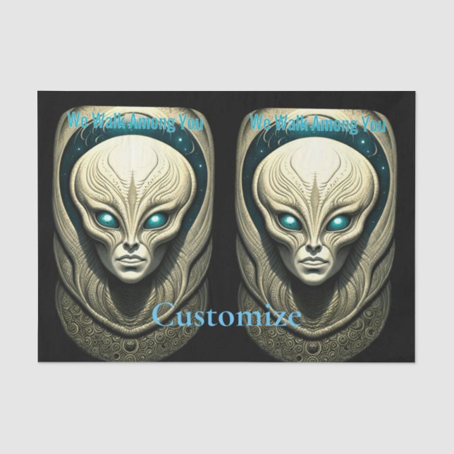 Papel De Seda Cabeza de cráneo de Alien Thunder_Cove (Anverso)