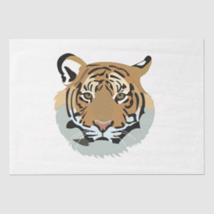 Papel De Seda Cabeza de Tigre Cara Animal Salvaje Tigre