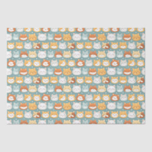 Papel De Seda Cabezas de gato dormilón