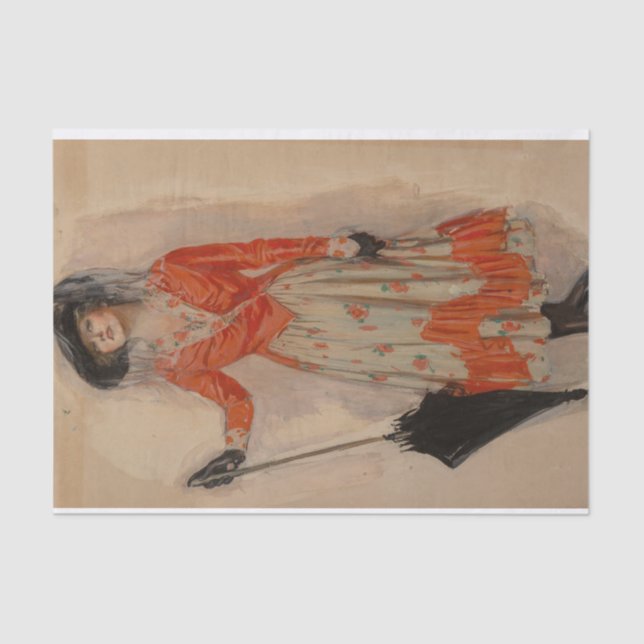 Papel De Seda Cable cruzado por Clarence Underwood (Anverso)