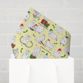 Papel De Seda Cabras festivas en Navidades