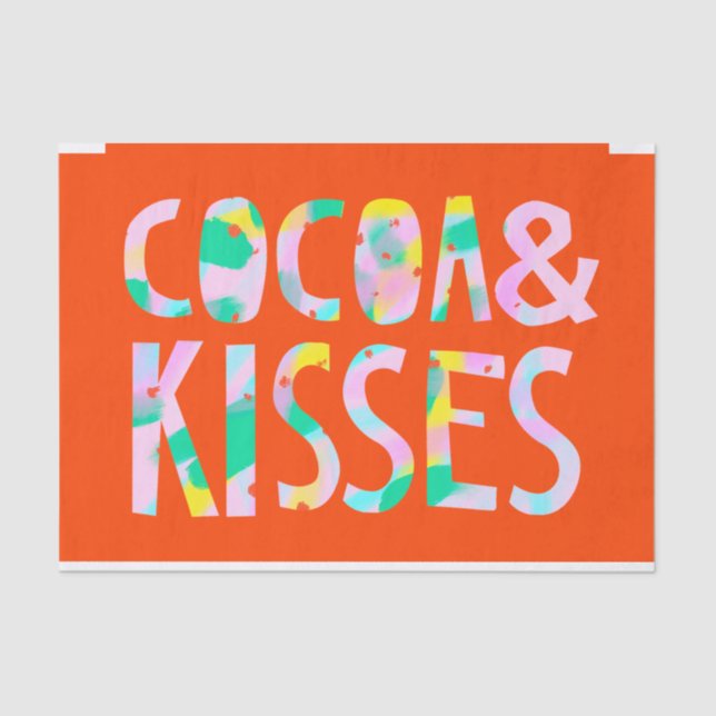 Papel De Seda Cacao y besos (Anverso)