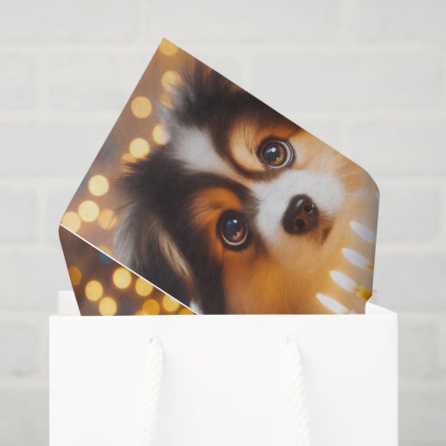 Papel De Seda Cachorro de Janucá (Bolsa de regalo)