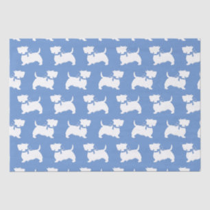 Papel De Seda Cachorro escocés adorable escocés