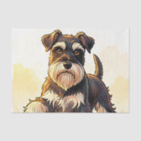 Cachorro Schnauzer sal y pimienta lindo 