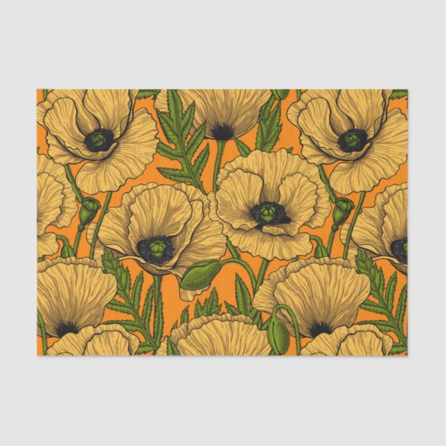 Papel De Seda Cachorros amarillos (Anverso)