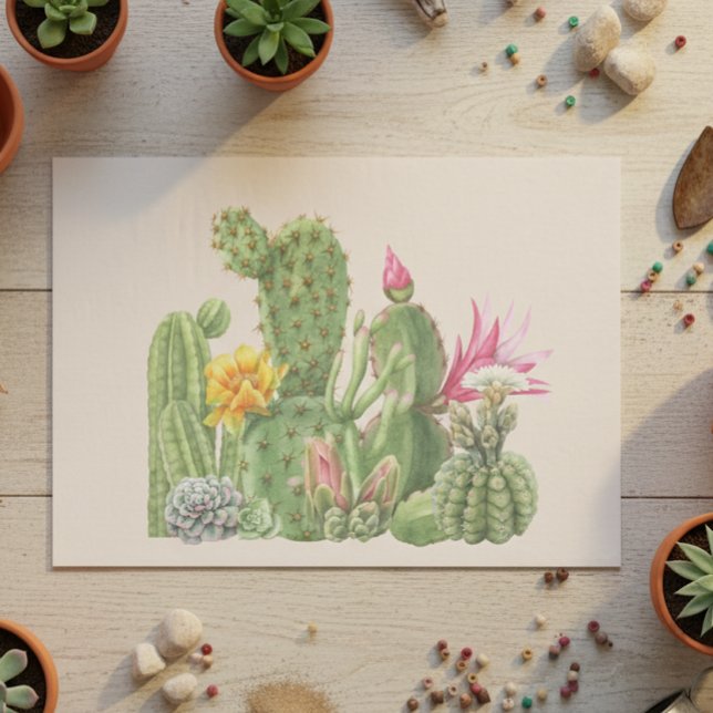 Papel De Seda Cactus Garden Cacti (Subido por el creador)