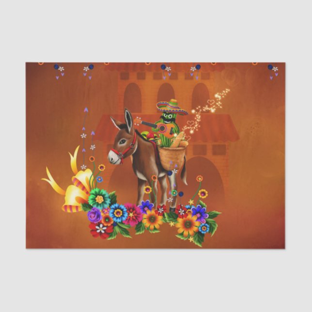 Papel De Seda Cactus graciosa mexicana (Anverso)