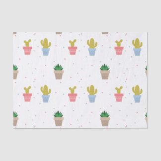 Papel De Seda Cactus lindo
