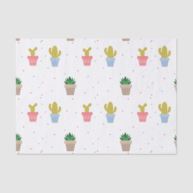 Papel De Seda Cactus lindo (Anverso)