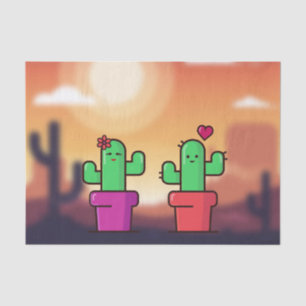 Papel De Seda Cactus Love