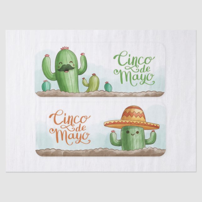 Papel De Seda Cactus Mayo (Anverso)